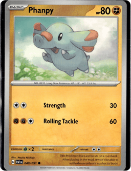 2024 Phanpy #48 Paldean Fates