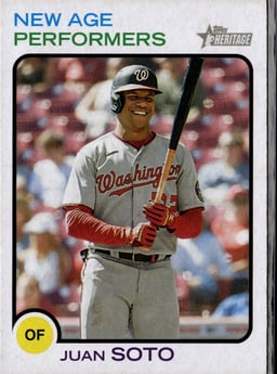 2022 Juan Soto #NAP-7 Topps Heritage New Age Performers