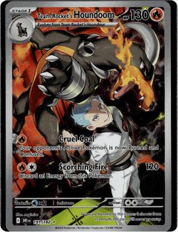 2025 Team Rocket's Houndoom #191 Destined Rivals