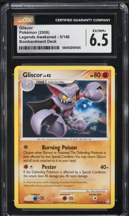 2008 Pokemon Legends Awakened Bombardment Theme Deck Gliscor #5 CGC 6.5