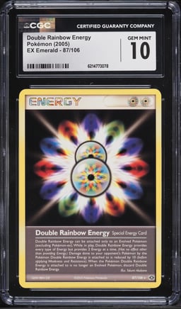 2005 Pokemon EX Emerald Double Rainbow Energy #87 CGC 10 GEM MINT