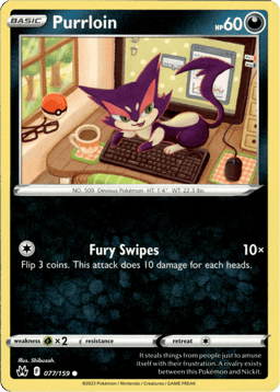 2023 Purrloin #77 Crown Zenith