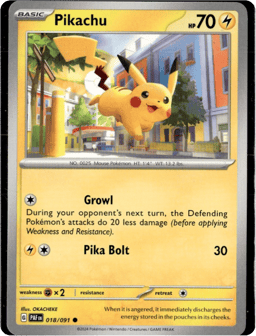 2024 Pikachu #18 Paldean Fates