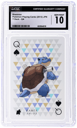 2013 Pokemon Playing Cards Japanese Y-Deck Queen of Clubs Blastoise CGC 10