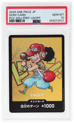 2026 One Piece Premium Card Collection Kumamoto Prefecture Special Japanese Usopp Don!! Card PSA 10