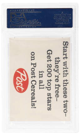 1962 Post Ad On Back Life Magazine Roger Maris #6A PSA 5