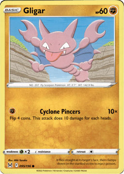 2022 Gligar #95 Lost Origin
