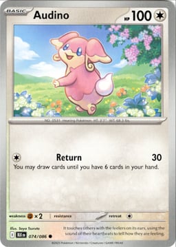 2025 Audino #74 Black Bolt