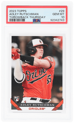 2023 Topps Throwback Thursday Adley Rutschman #29 PSA 10