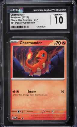 2023 Pokemon Scarlet & Violet Promo 151 Poster Collection Charmander #47 CGC 10 GEM MINT