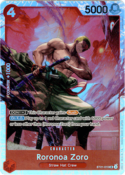 2025 Roronoa Zoro (foil) #15 EX Gear 5