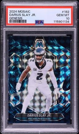 2024 Panini Mosaic Genesis Darius Slay Jr. #182 PSA 10 GEM MINT