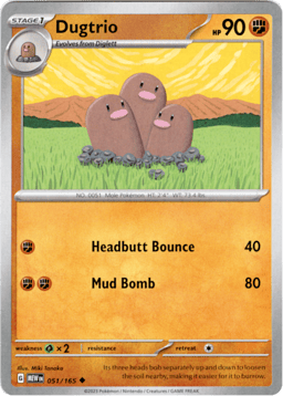 2023 Dugtrio #51 151