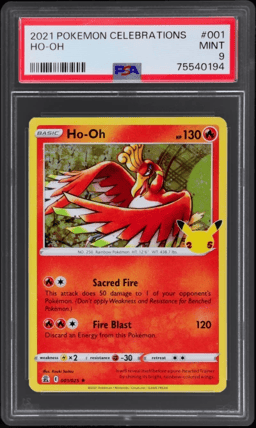 2021 Pokemon Celebrations Ho-Oh 