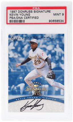 1997 Donruss Signature Series Century Marks Kevin Young 97/100 PSA/DNA Auth