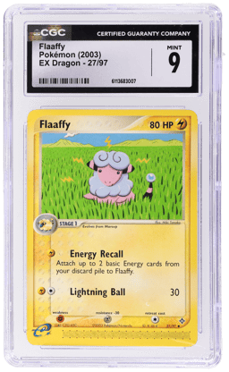 2003 Pokemon Ex Dragon Flaaffy #27 CGC 9