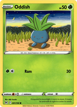 2022 Oddish #1 Lost Origin
