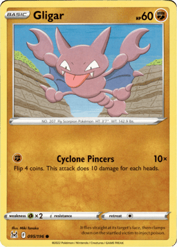 2022 Gligar #95 Lost Origin