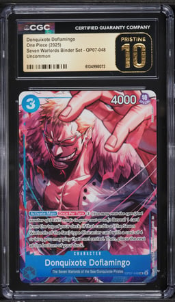2025 One Piece Promo Seven Warlords Binder Set Alt Art Donquixote Doflamingo CGC 10 PRISTINE