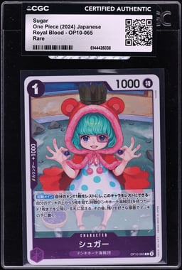 2024 One Piece Japanese Royal Blood Sugar #OP10-065 CGC AUTH