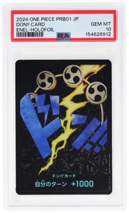 2024 One Piece the Best Premium Booster Japanese Enel Holofoil Don Card PSA 10