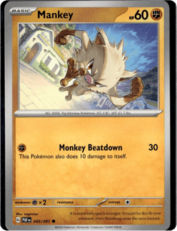2024 Mankey #45 Paldean Fates