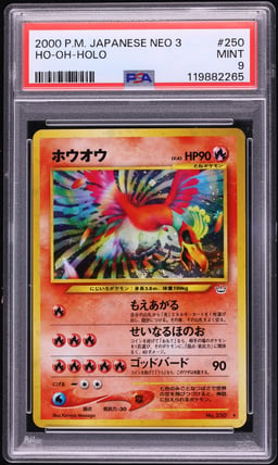 2000 Pokemon Japanese Neo 3 Holo Ho-Oh #250 PSA 9 MINT