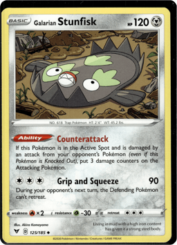 2020 Galarian Stunfisk #125 Vivid Voltage
