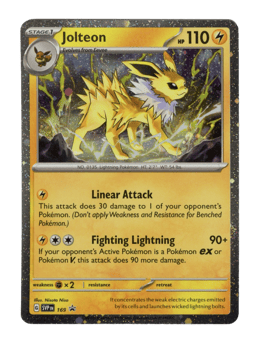 2023 Jolteon #169 Scarlet & Violet Black Star Promos