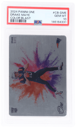 2024 Panini One Color Blast Drake Maye #CBDME PSA 10