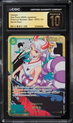 2024 One Piece Japanese Premium Booster: Best SEC Yamato #OP01-121 CGC 10 PRISTINE