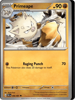 2024 Primeape #46 Paldean Fates