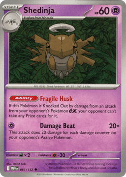 2025 Shedinja #61 Mega Evolution