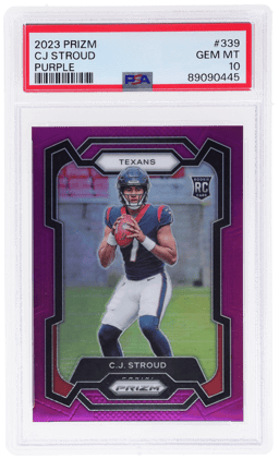 2023 Panini Prizm Purple CJ Stroud #339 23/125 PSA 10