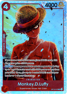 2025 Monkey.D.Luffy (foil) #15 Legacy of the Master