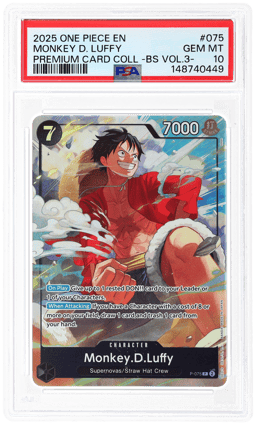 2025 Premium Collection Best Selection Vol. 3 - English (Borderless) Alt Art Monkey D. Luffy #P-075 PSA 10