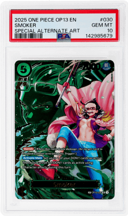 2025 One Piece Carrying On His Will Special Alternate Art Smoker #OP10030 PSA 10