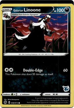 2020 Galarian Linoone (Eevee Stamped) #036/073 Miscellaneous Cards & Products