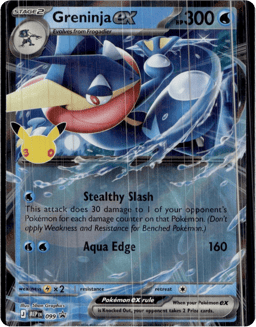 2025 Greninja ex #99 Mega Evolution Black Star Promos