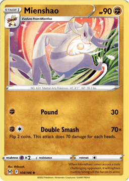 2022 Mienshao #104 Lost Origin