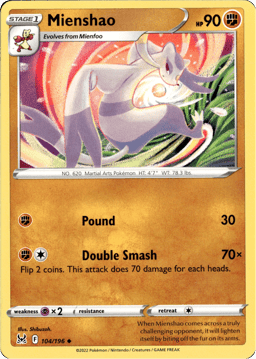 2022 Mienshao #104 Lost Origin