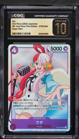 2022 One Piece Japanese Starter Deck Film Edition SR Uta #ST05-004 CGC 10 PRISTINE