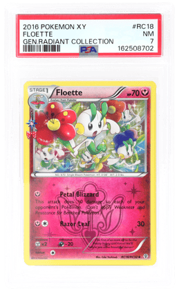 2016 Pokemon XY Generations Radiant Collection Floette #RC18 PSA 7