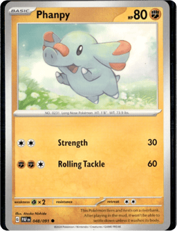2024 Phanpy #48 Paldean Fates