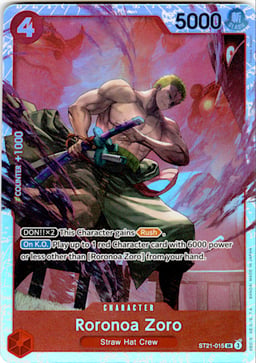 2025 Roronoa Zoro (foil) #15 EX Gear 5