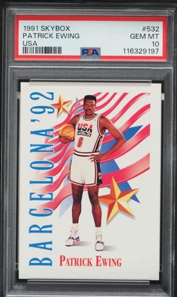 1991 Skybox USA Basketball Patrick Ewing #532 PSA 10 GEM MINT