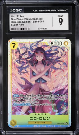 2025 One Piece Japanese Heroines Edition SR Nico Robin #EB03-055 CGC 9 MINT