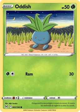 2022 Oddish #1 Lost Origin