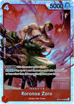 2025 Roronoa Zoro (foil) #15 EX Gear 5