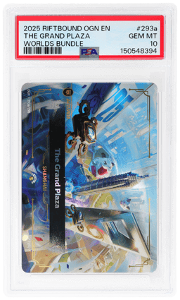 2025 Riftbound League of Legends Origins Worlds Bundle Shanghai the Grand Plaza #293a PSA 10